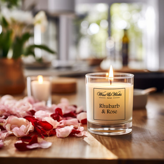 Rhubarb & Rose Candle